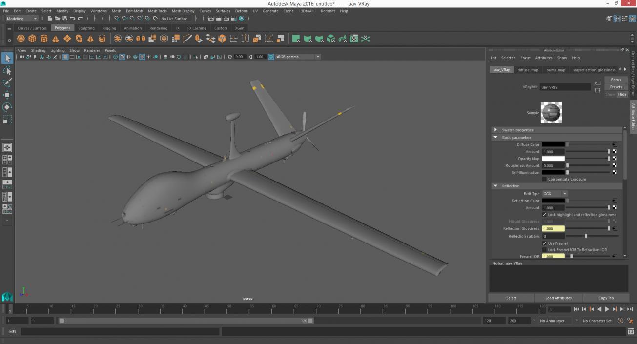 Multi Payload UAV Flight 3D model