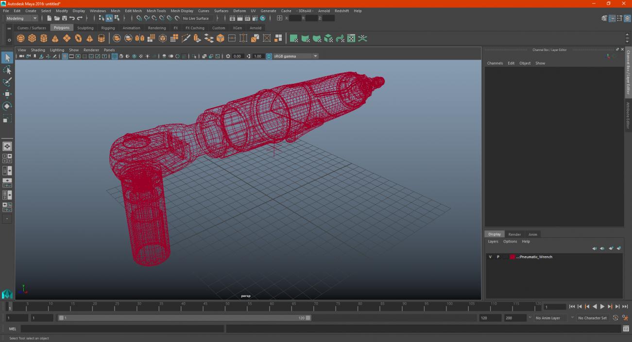 3D Pneumatic Wrench