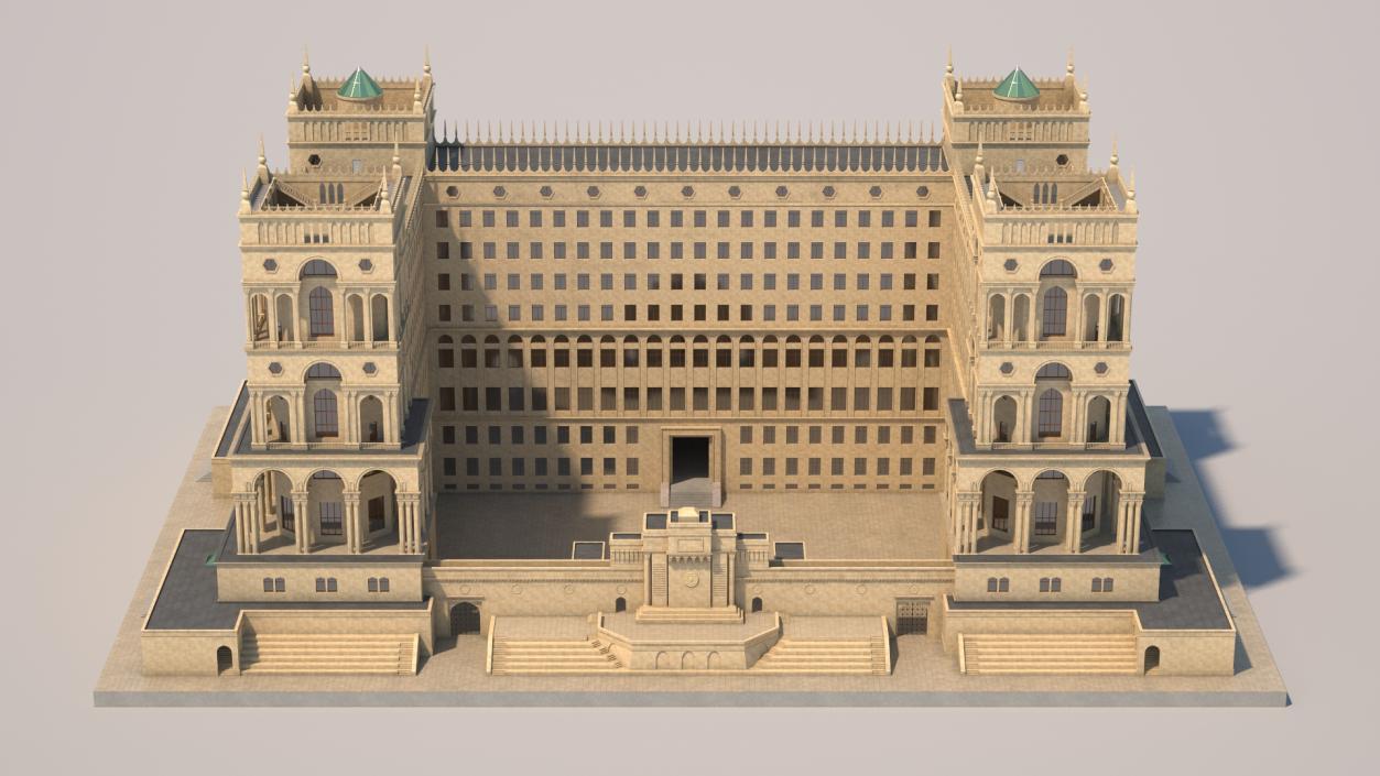 3D Baroque House model