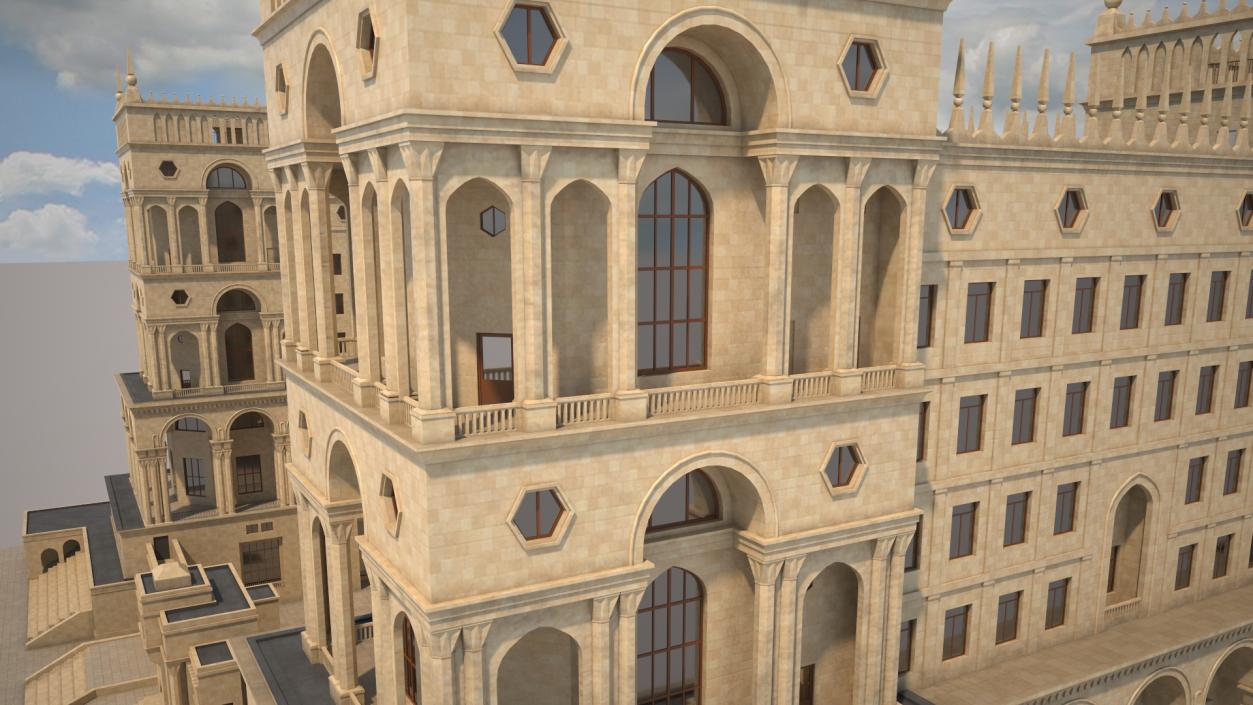 3D Baroque House model