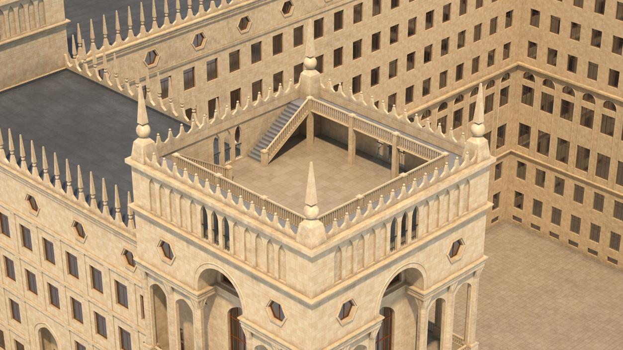 3D Baroque House model