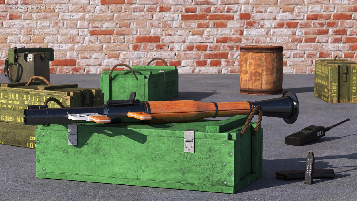 Soviet RPG-7 Portable Rocket Launcher 3D