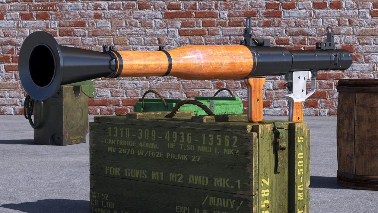 Soviet RPG-7 Portable Rocket Launcher 3D