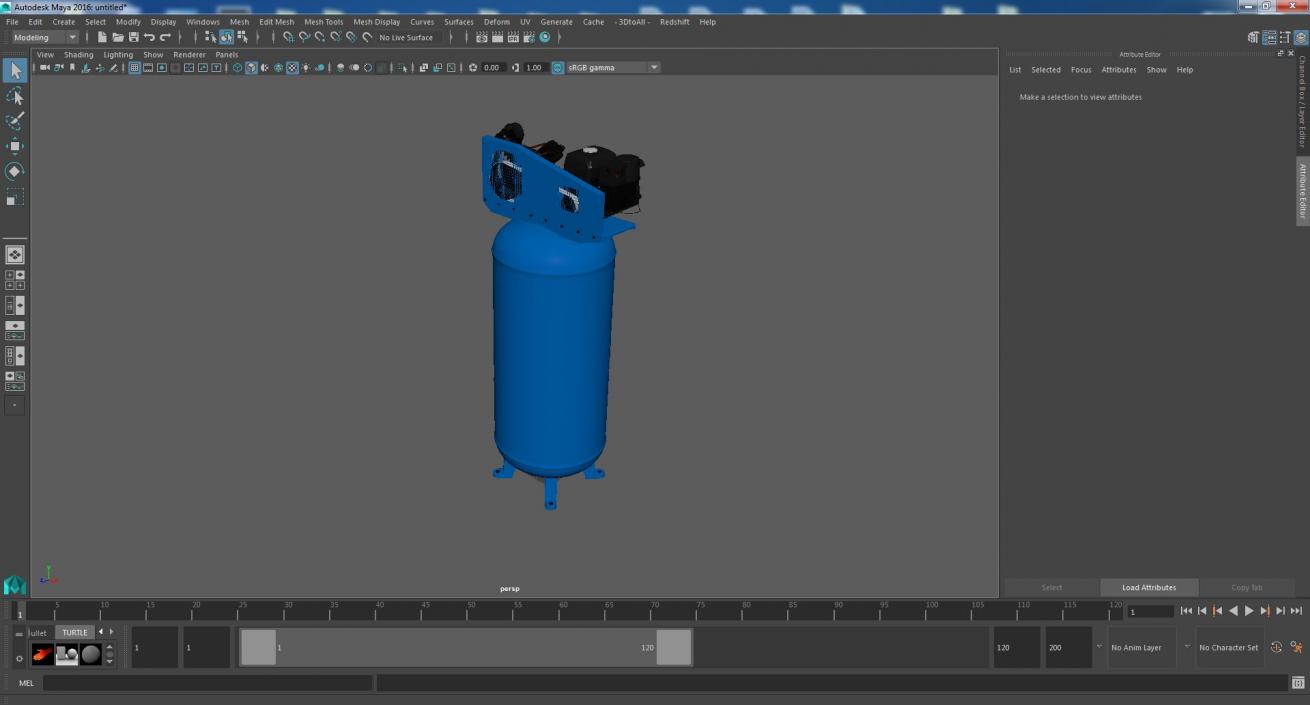 3D Vertical Piston Air Compressor by ABAC model