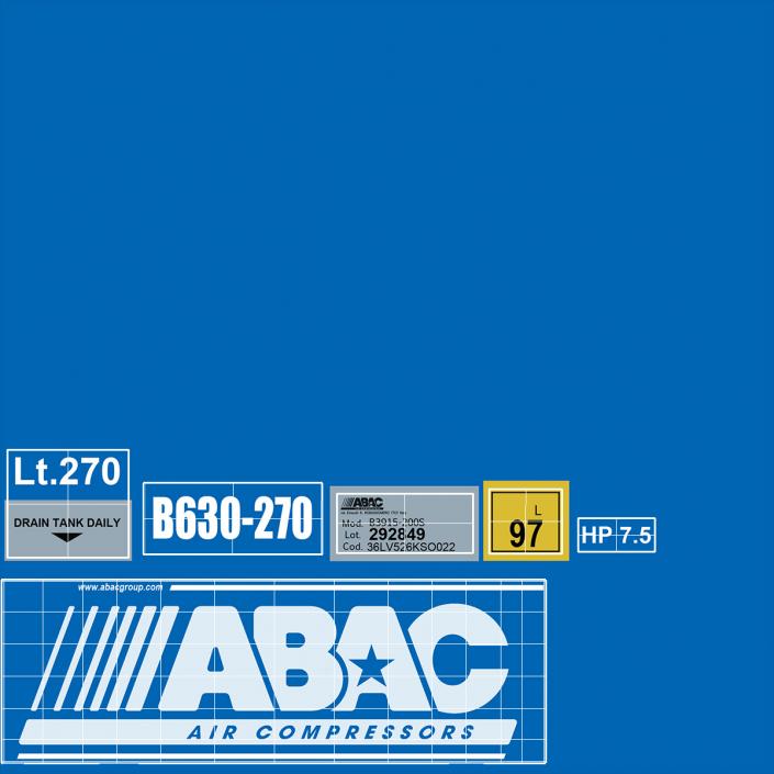 3D Vertical Piston Air Compressor by ABAC model