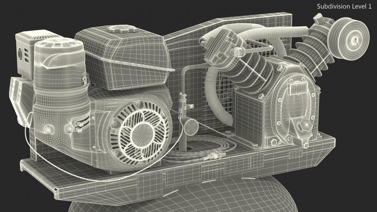 3D Vertical Piston Air Compressor by ABAC model