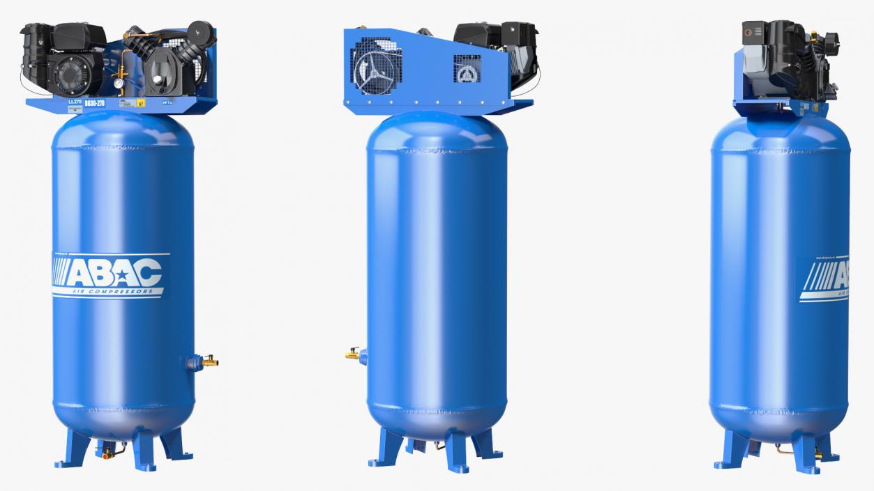 3D Vertical Piston Air Compressor by ABAC model