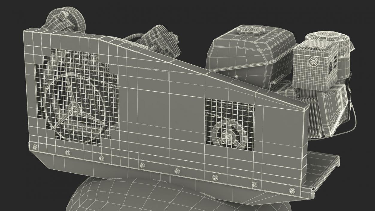 3D Vertical Piston Air Compressor by ABAC model