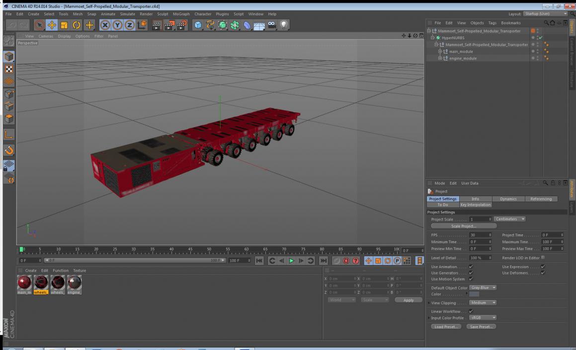 Mammoet Self-Propelled Modular Transporter 3D