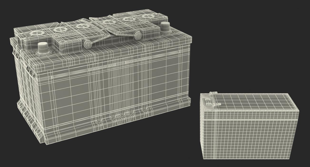 3D model Batteries Collection