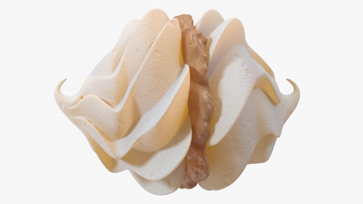 3D Meringue Kisses with Caramel Filling