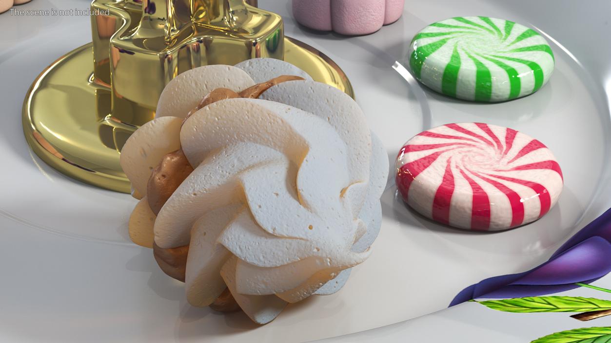 3D Meringue Kisses with Caramel Filling