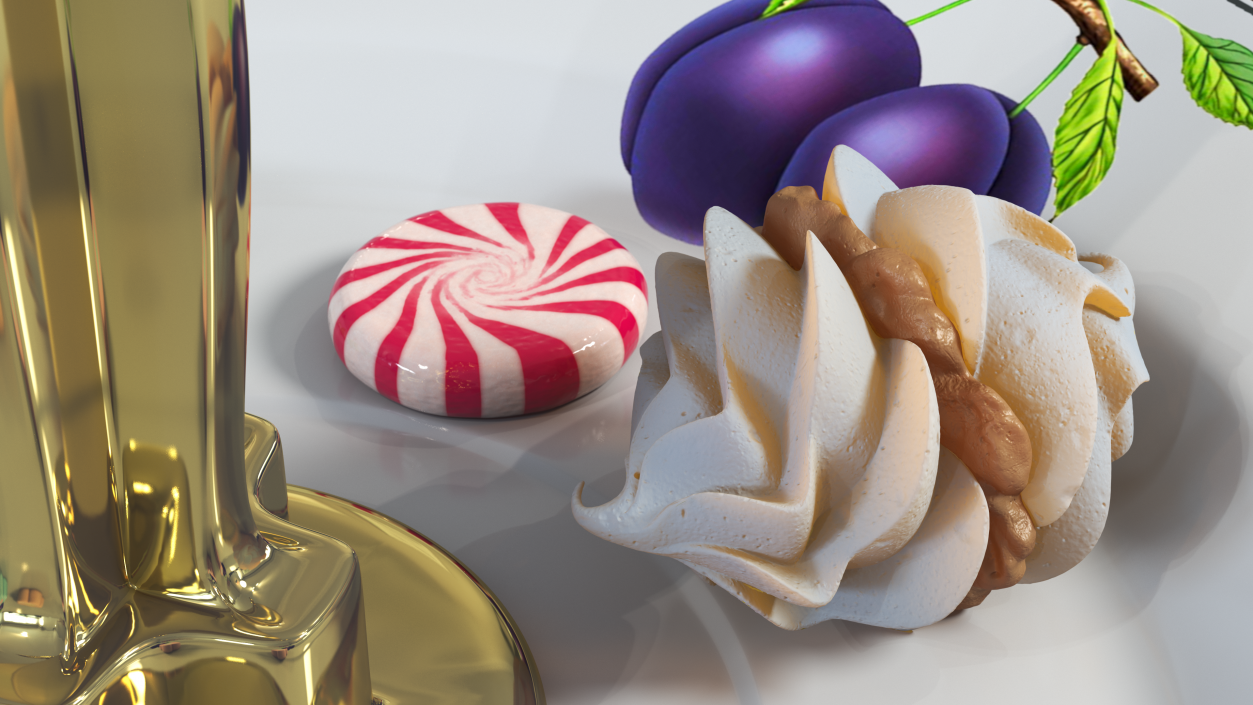 3D Meringue Kisses with Caramel Filling