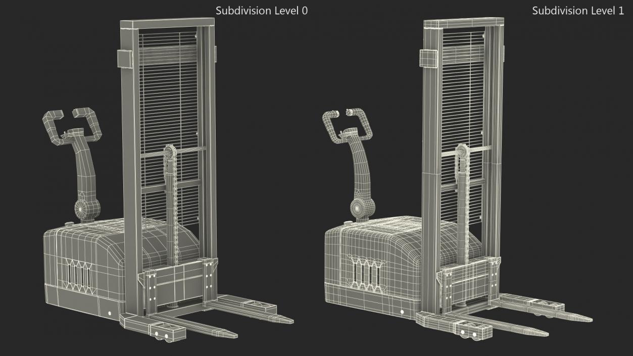 3D model Full Electric Walkie Pallet Stacker