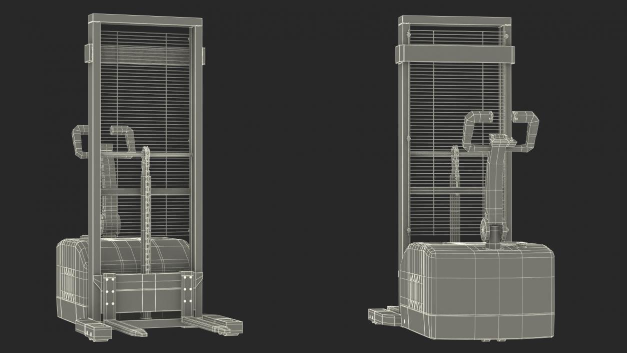 3D model Full Electric Walkie Pallet Stacker