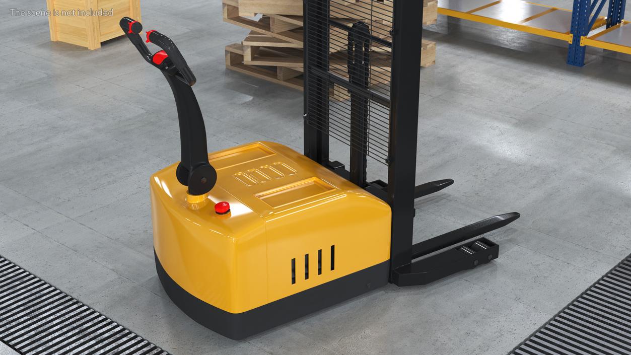 3D model Full Electric Walkie Pallet Stacker