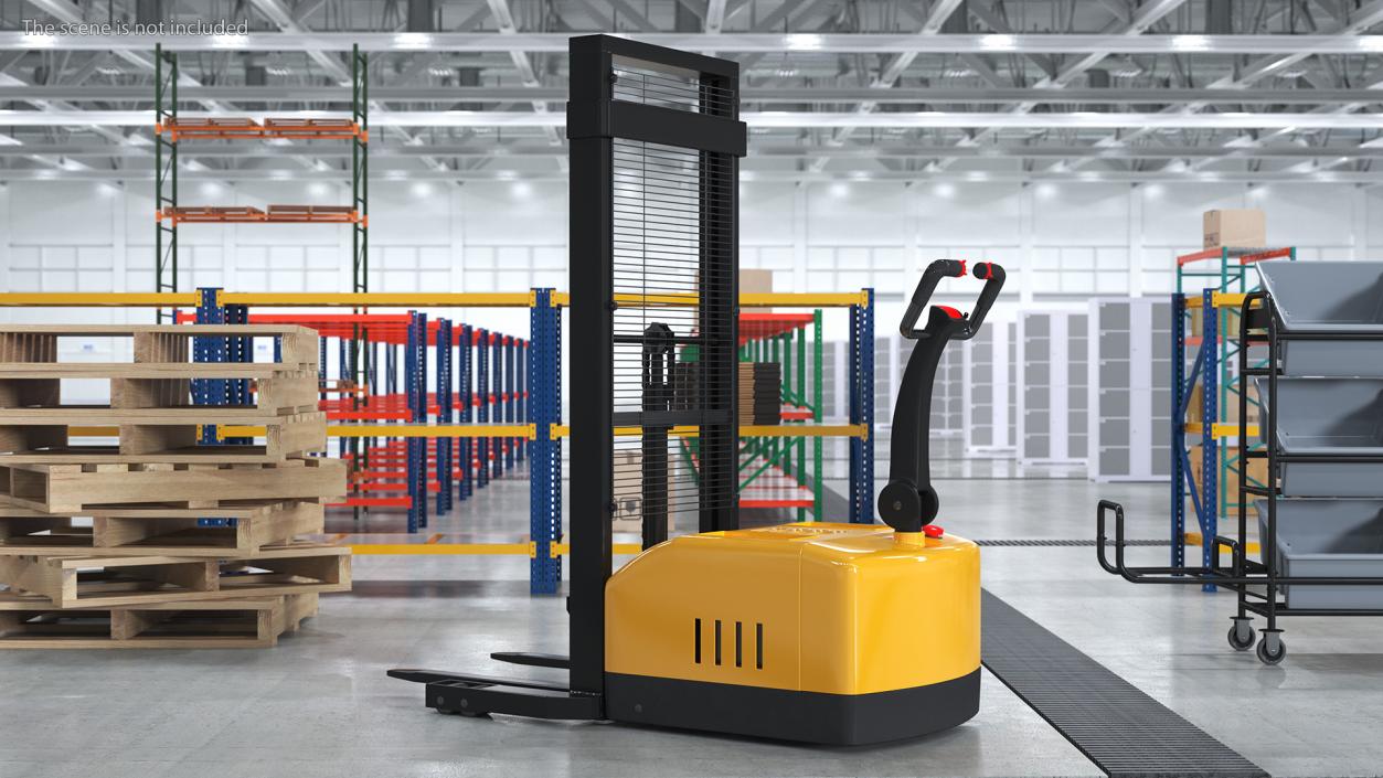 3D model Full Electric Walkie Pallet Stacker