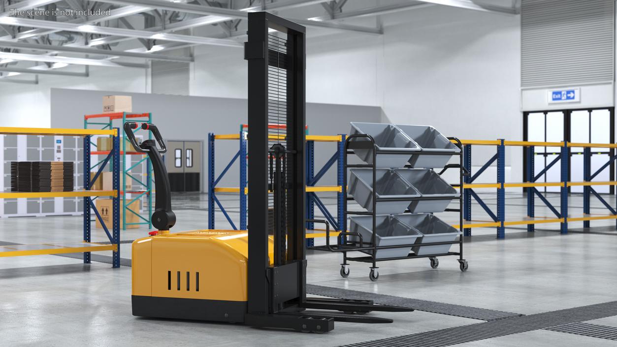 3D model Full Electric Walkie Pallet Stacker