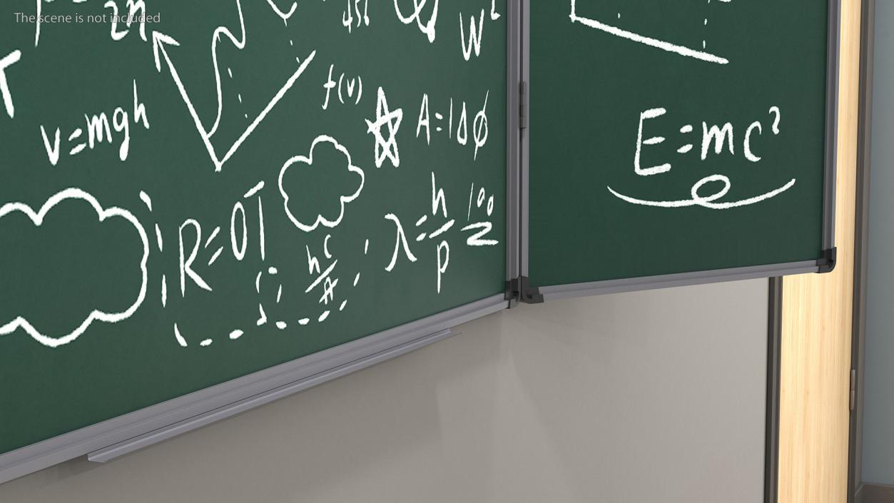 Blackboard Green Painted 3D model