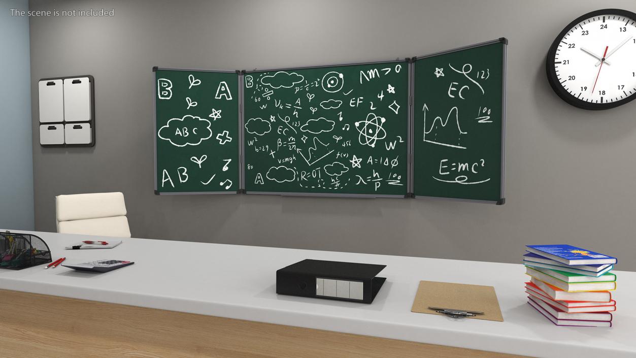 Blackboard Green Painted 3D model