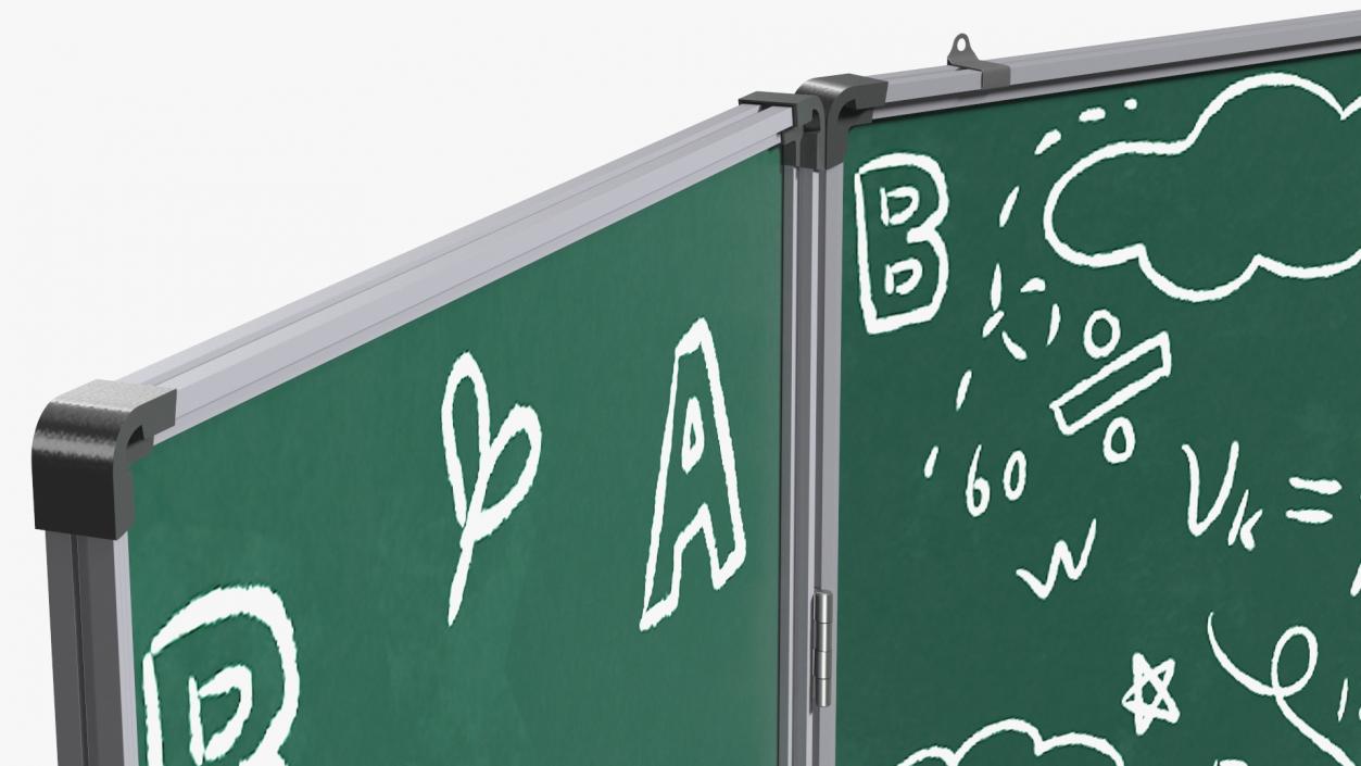 Blackboard Green Painted 3D model