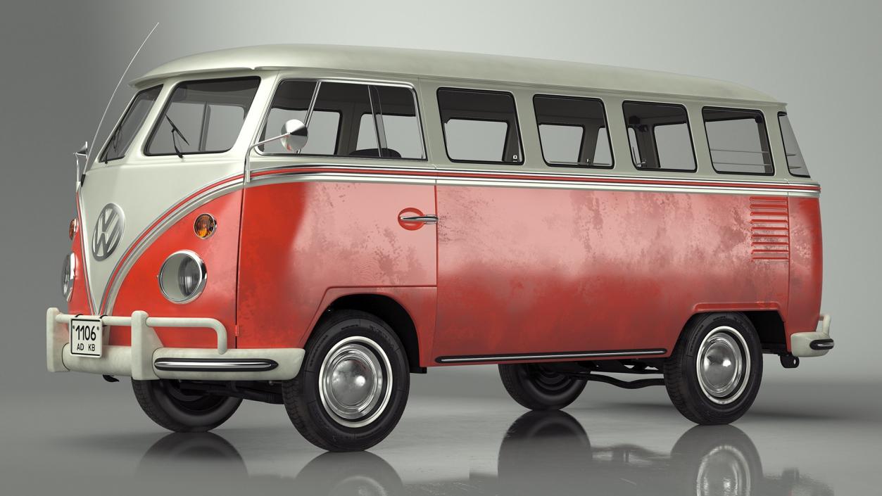 Retro Volkswagen Cars Collection 2 3D model