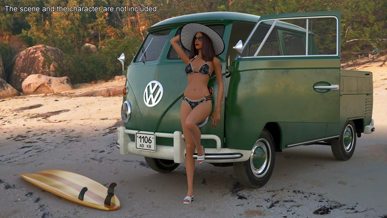 Retro Volkswagen Cars Collection 2 3D model