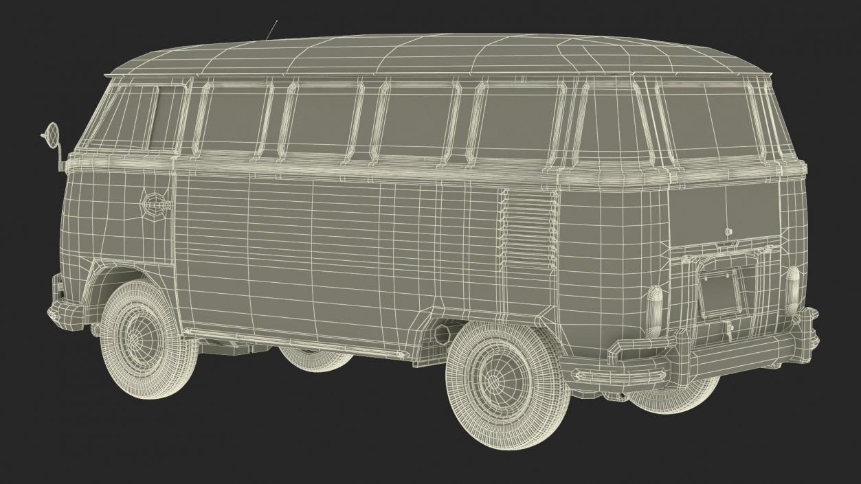 Retro Volkswagen Cars Collection 2 3D model