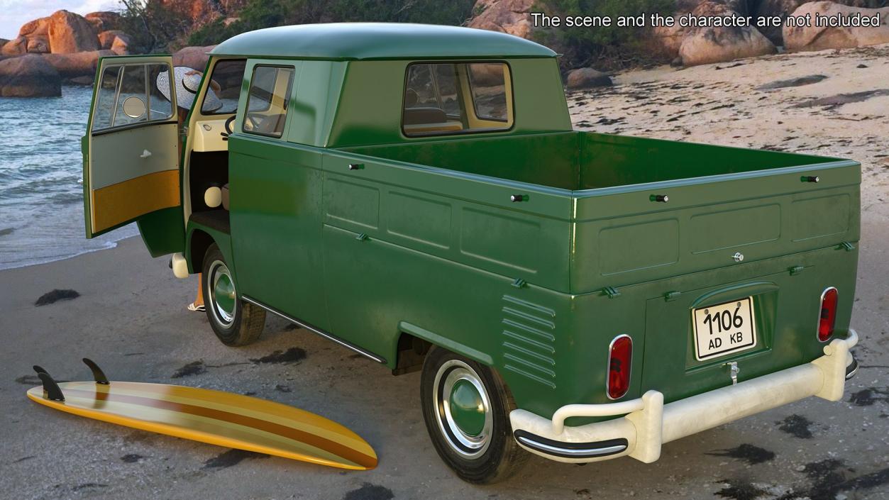 Retro Volkswagen Cars Collection 2 3D model