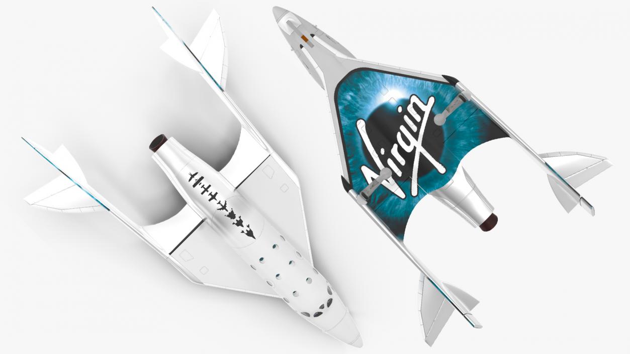 3D VSS Unity Virgin Suborbital Spaceplane model