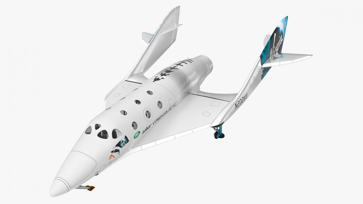 3D VSS Unity Virgin Suborbital Spaceplane model