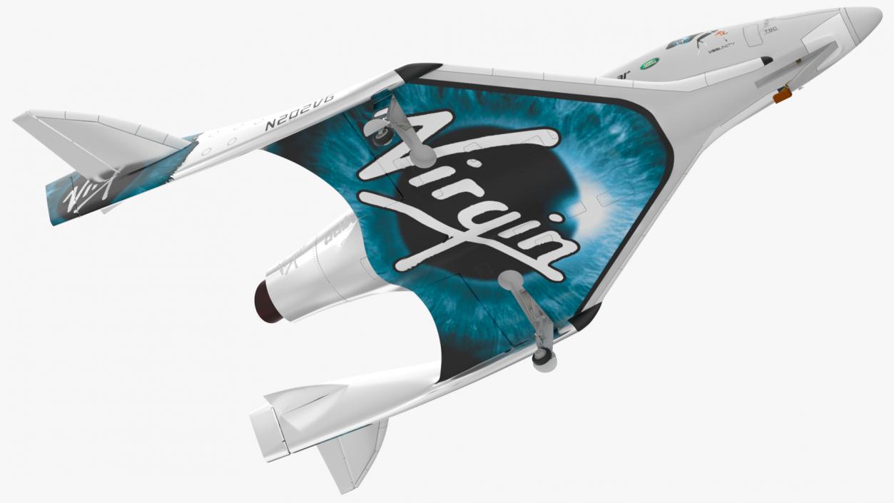 3D VSS Unity Virgin Suborbital Spaceplane model