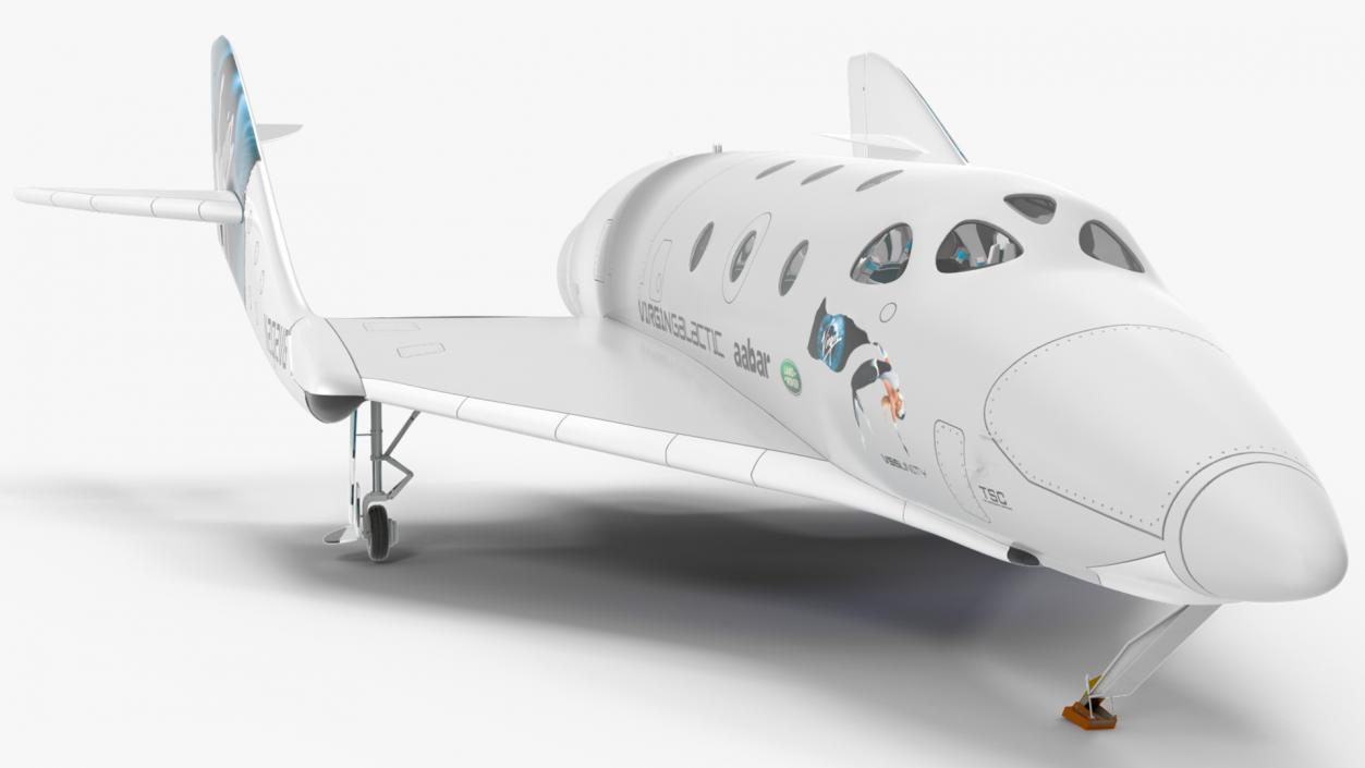 3D VSS Unity Virgin Suborbital Spaceplane model