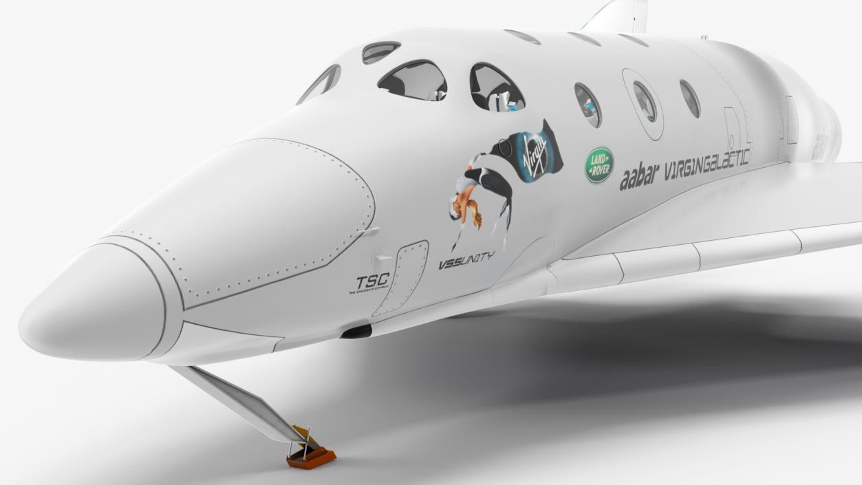 3D VSS Unity Virgin Suborbital Spaceplane model