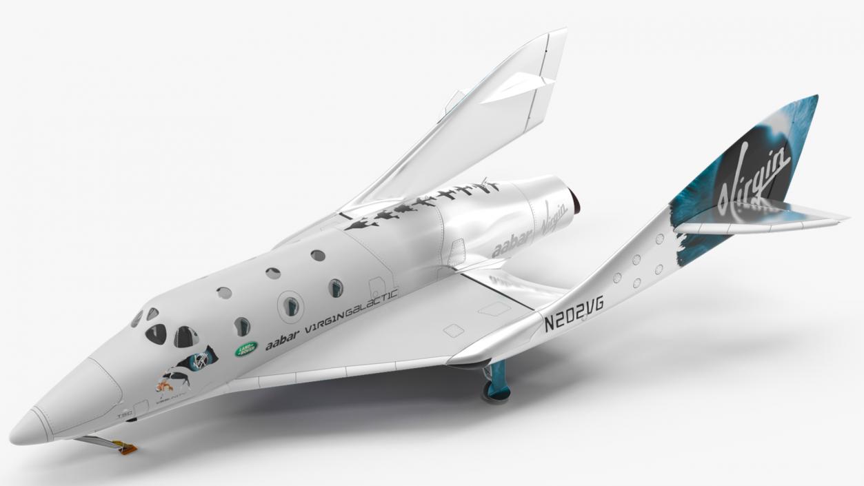 3D VSS Unity Virgin Suborbital Spaceplane model