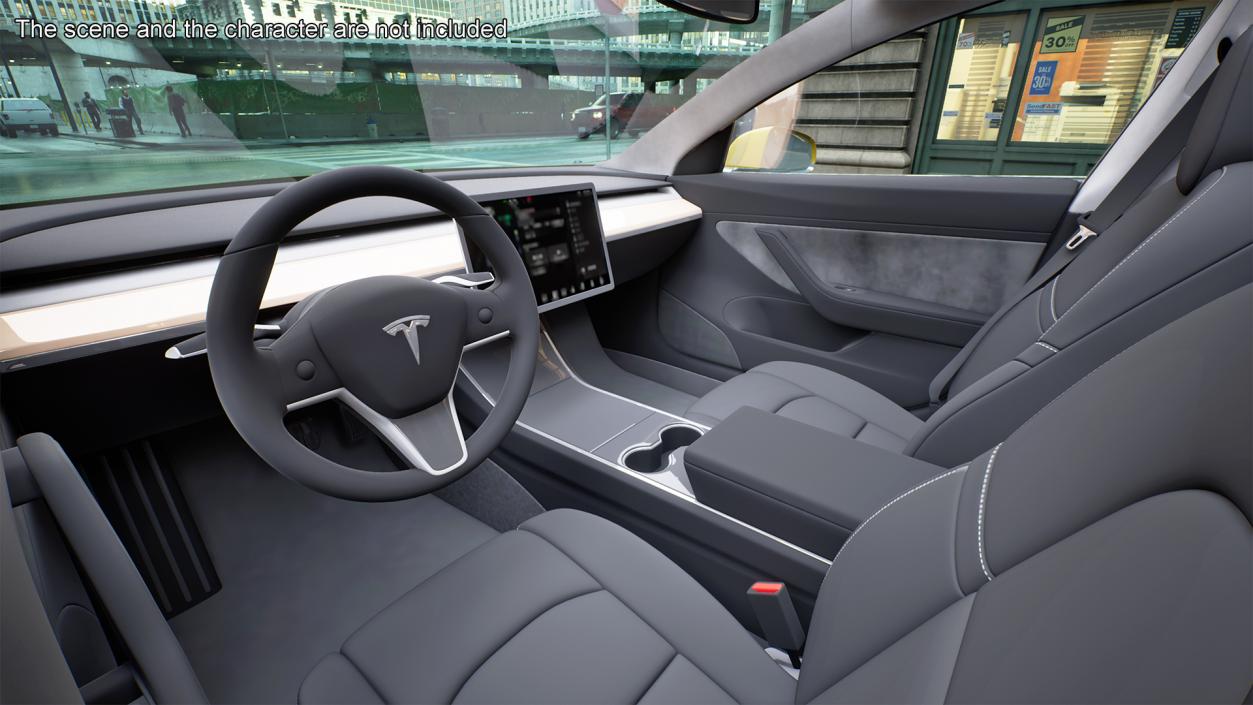 3D Tesla Model 3 Taxi(1)