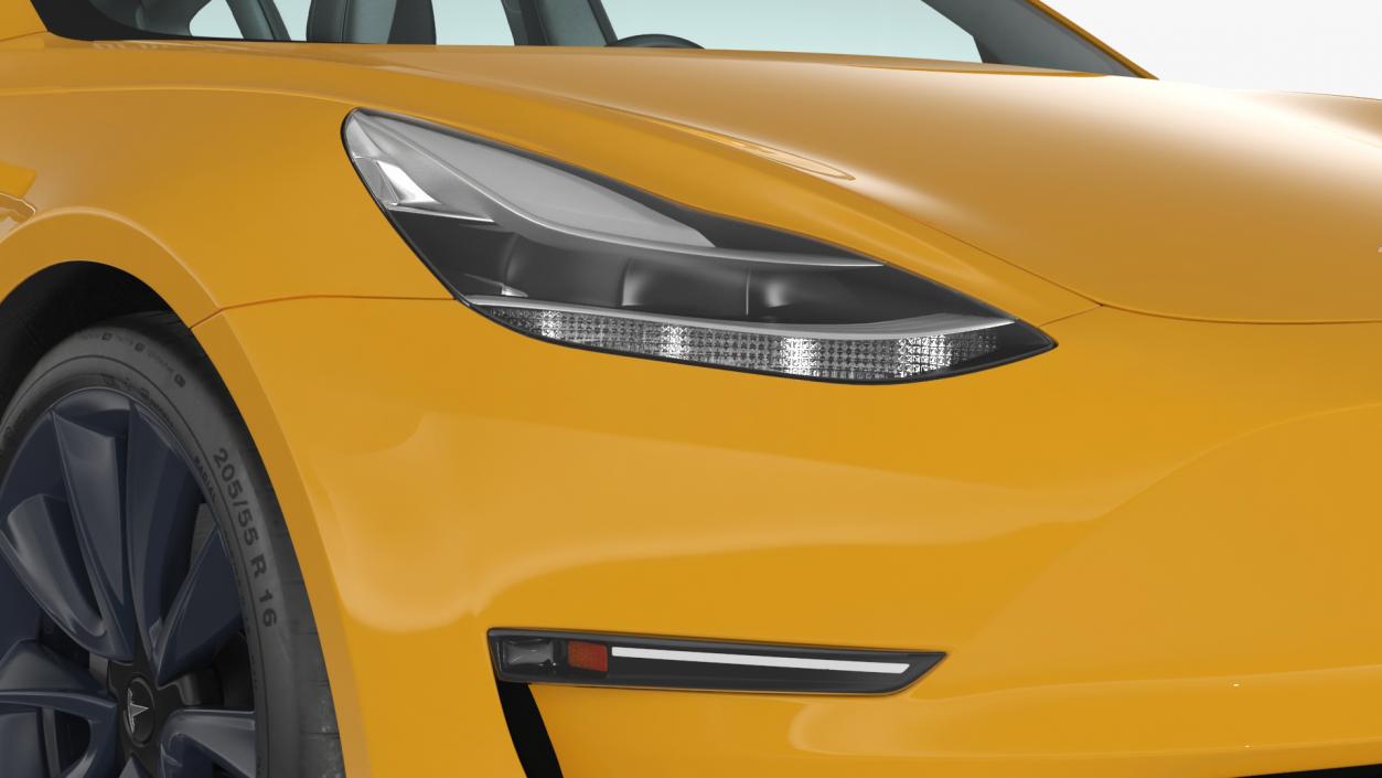 3D Tesla Model 3 Taxi(1)