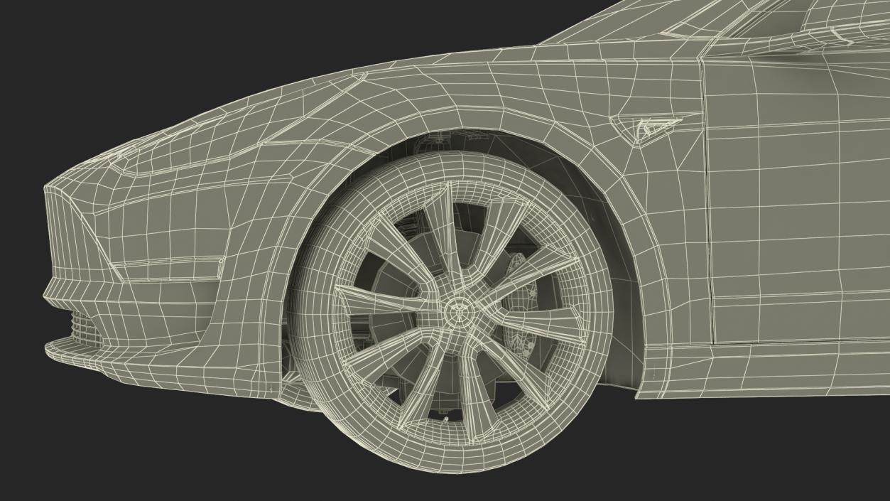 3D Tesla Model 3 Taxi(1)