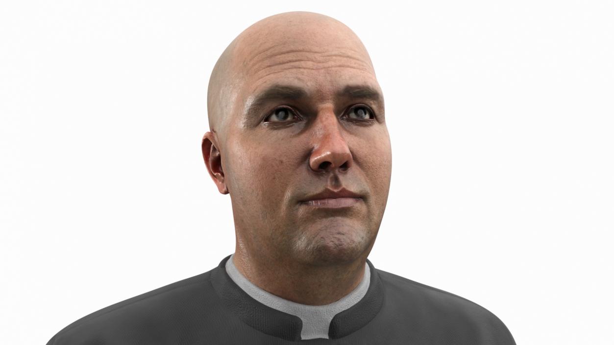 3D model Catholic Priest Recites Prayer