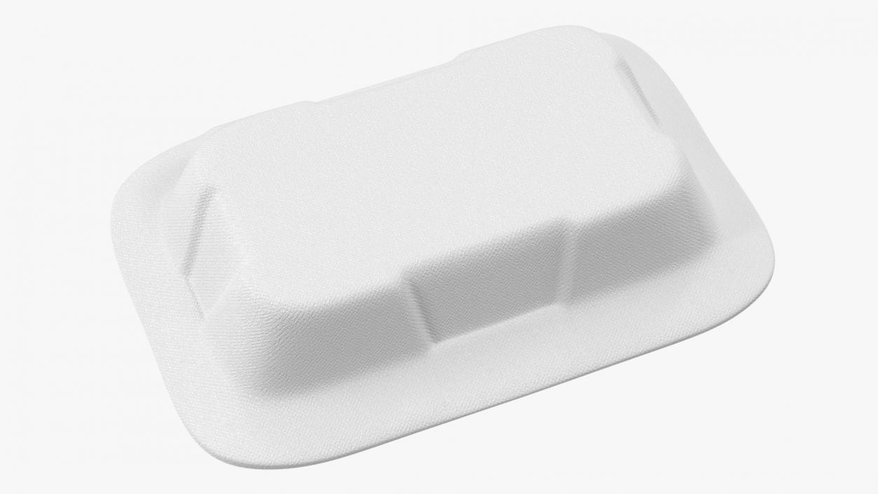 3D Rectangular Food Container Closed model