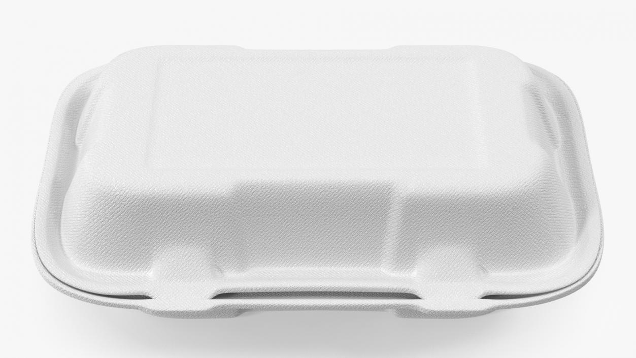 3D Rectangular Food Container Closed model