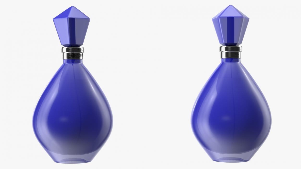 3D Modern Perfume Bottle Blue