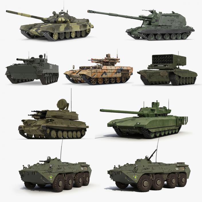 3D Russian Tanks Collection 3