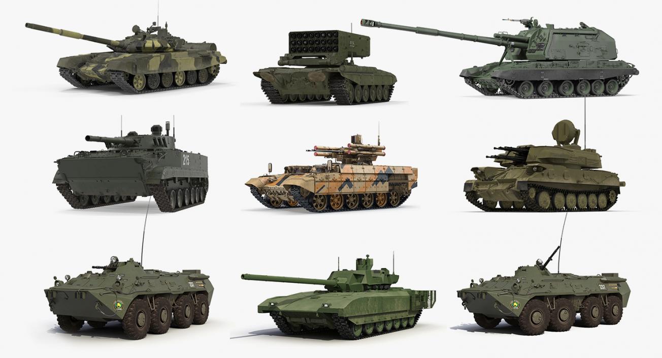 3D Russian Tanks Collection 3