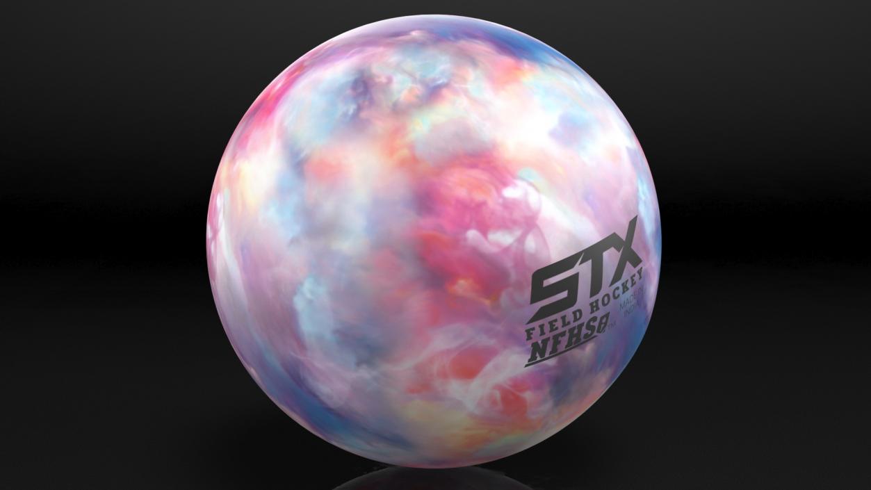 STX Field Hockey Ball Rainbow 3D model