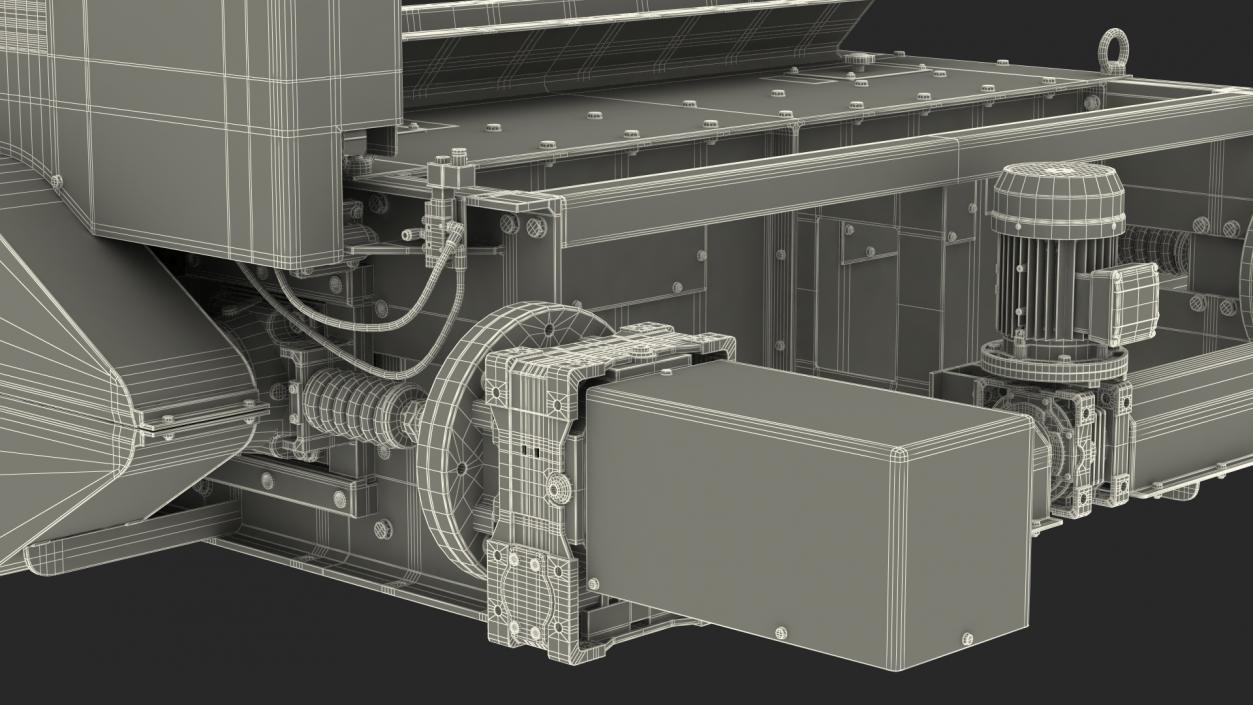 Roller Mill For Crushing Animal Feed Pellets 3D model