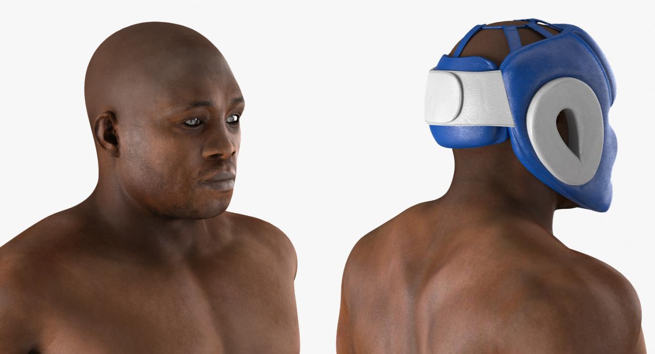 African American Boxer Rigged 3D model