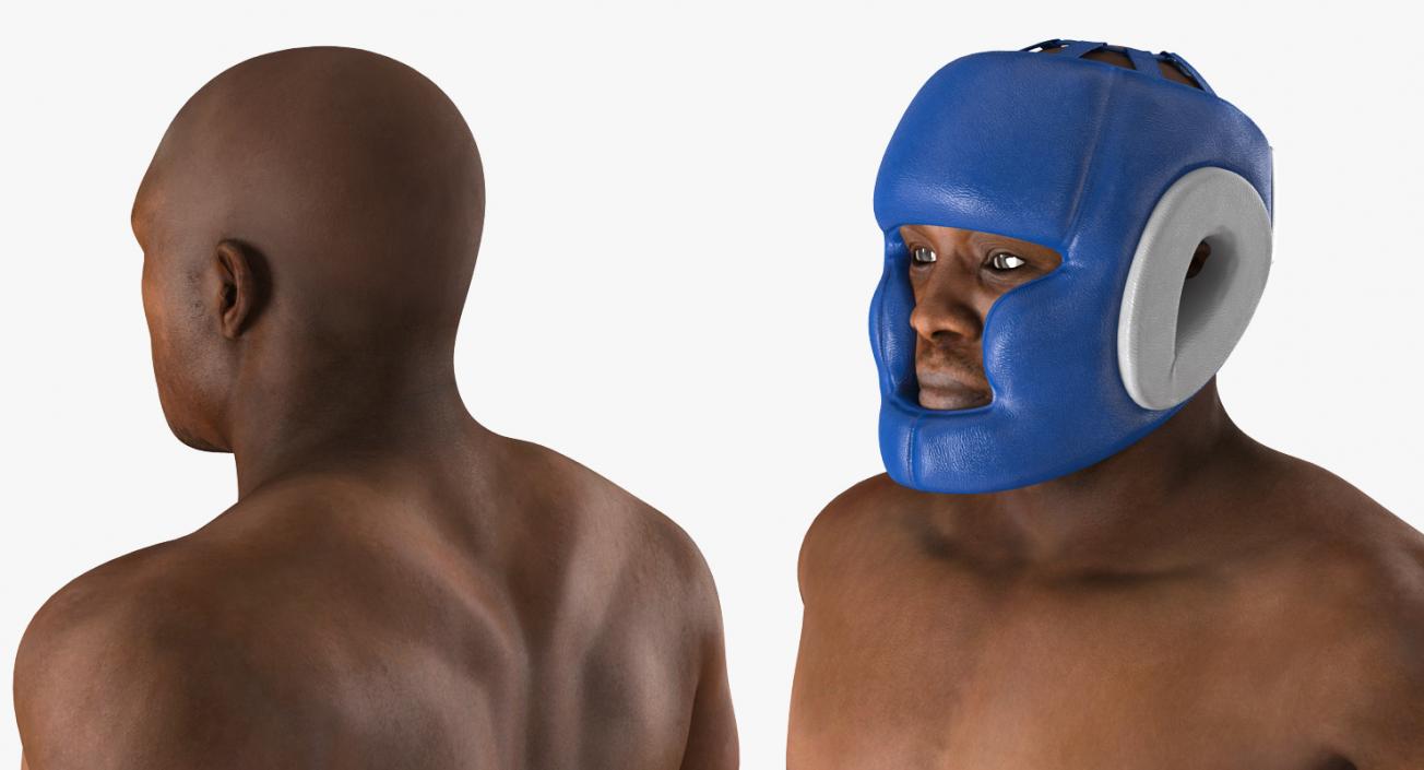 African American Boxer Rigged 3D model