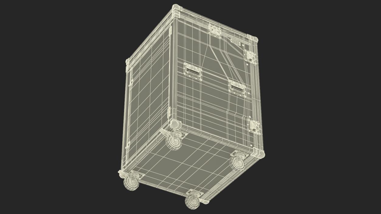 3D Music Flight Shock Rack Case with Wheels 79x48x48cm