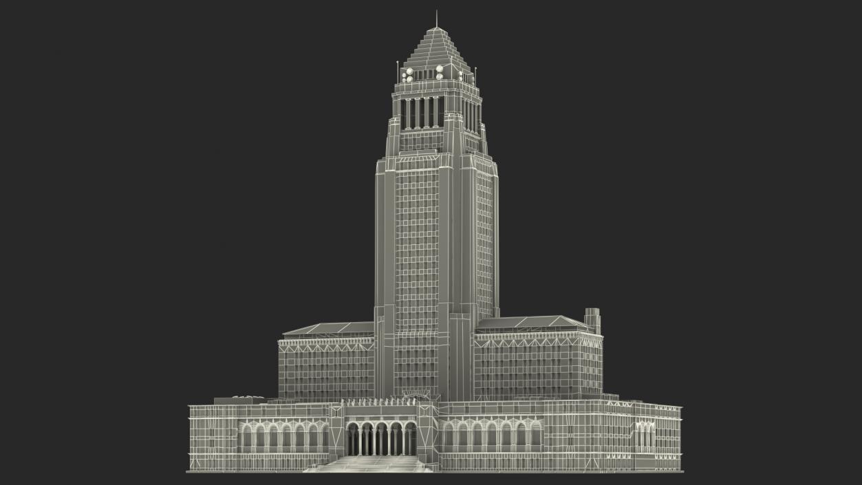 3D Los Angeles City Hall